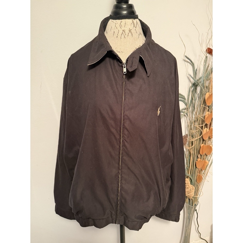 Polo Ralph Lauren Harrington Bi-Swing‎ BLACK Jacket Men's SZ XXL